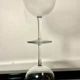 Two giant champagne tasting glasses Baccarat