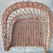 Children's basket chair in vintage braided wicker