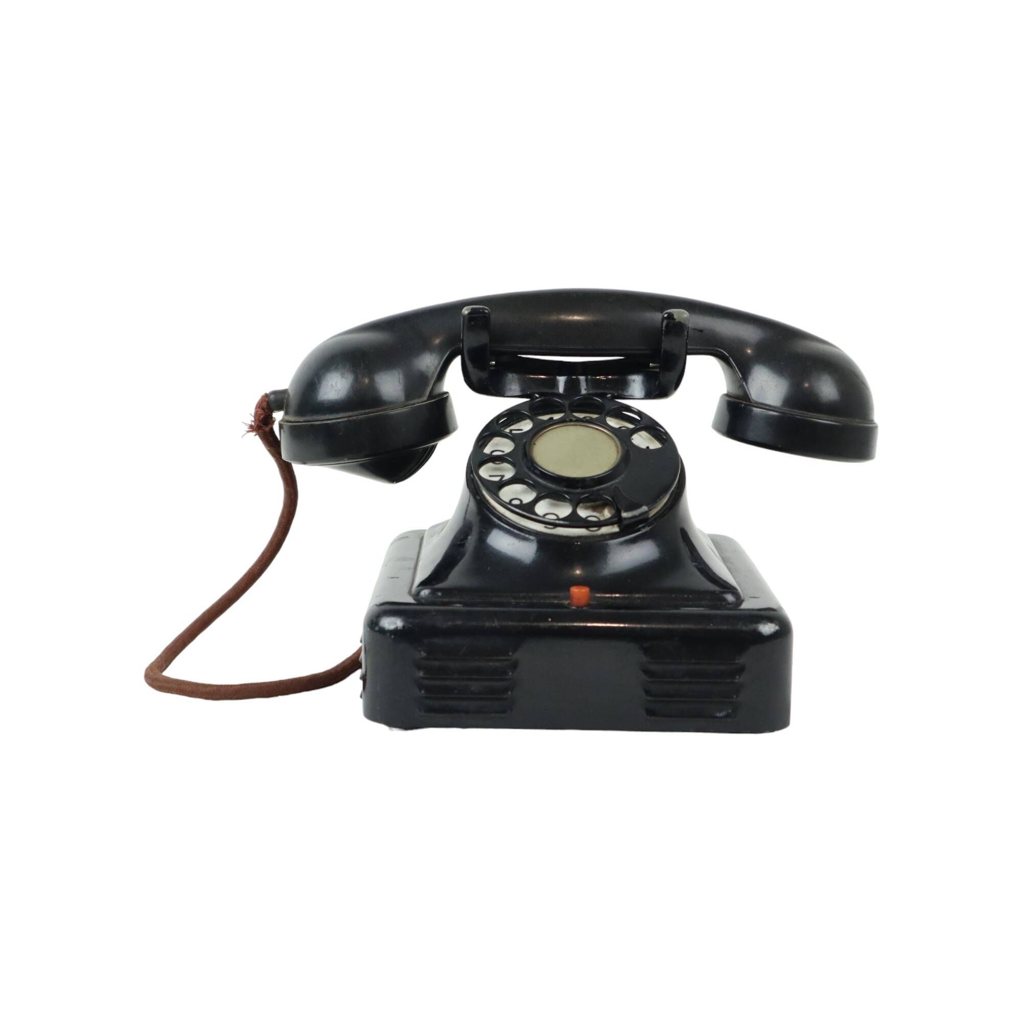 Old Rotary Telephone Bakelite and Metal Bell Telephone Company Belgium 1939