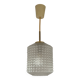 Suspension Vintage en verre ciselé année 70