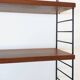 Etagère murale String en bois et métal, années 60