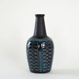 Stoneware vase, Danish design, 1970s, production: Søholm