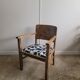 Restored brutalist style armchair