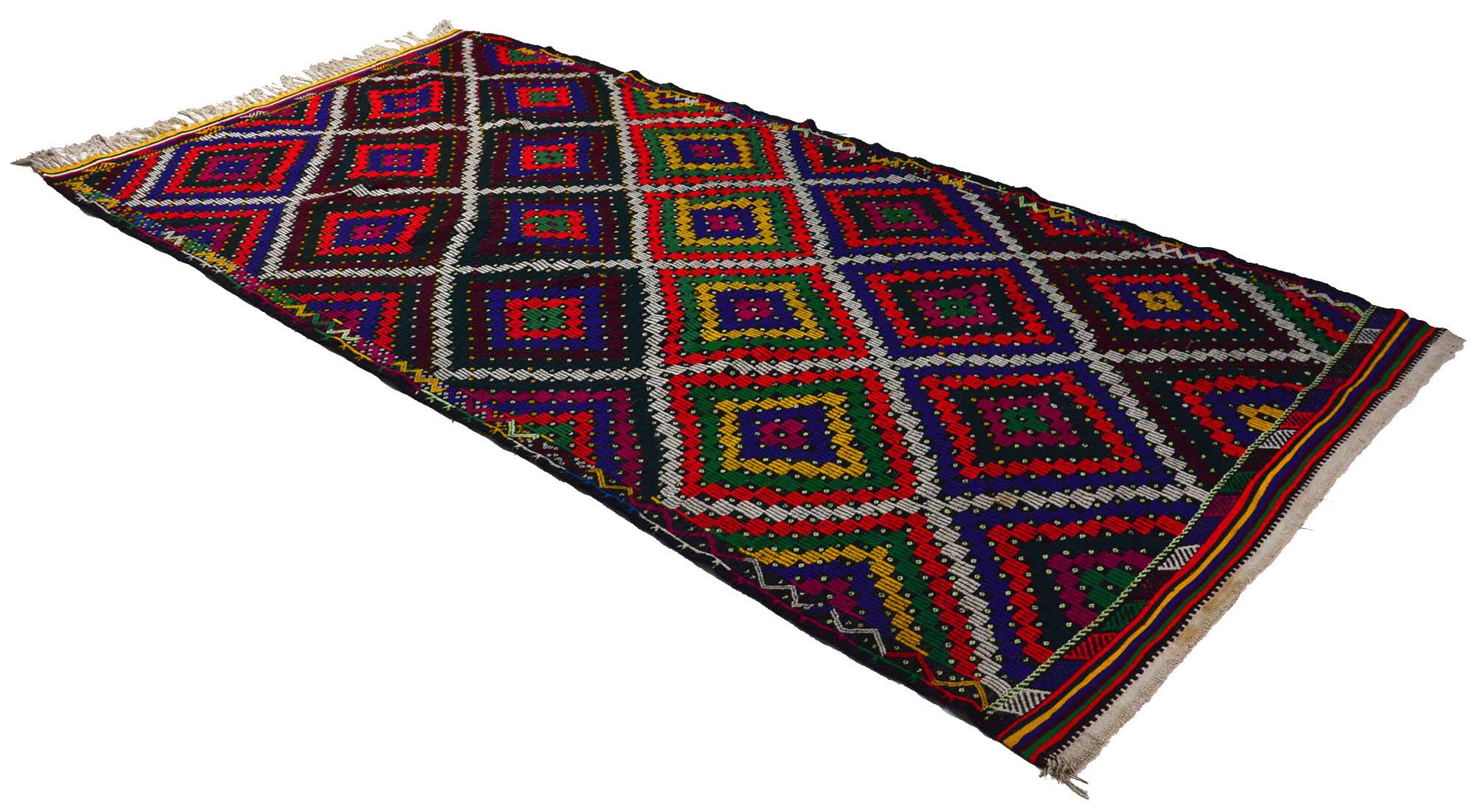 Anatolian handmade kilim rug 350 cm x 178 cm