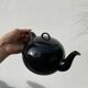Black fine porcelain teapot