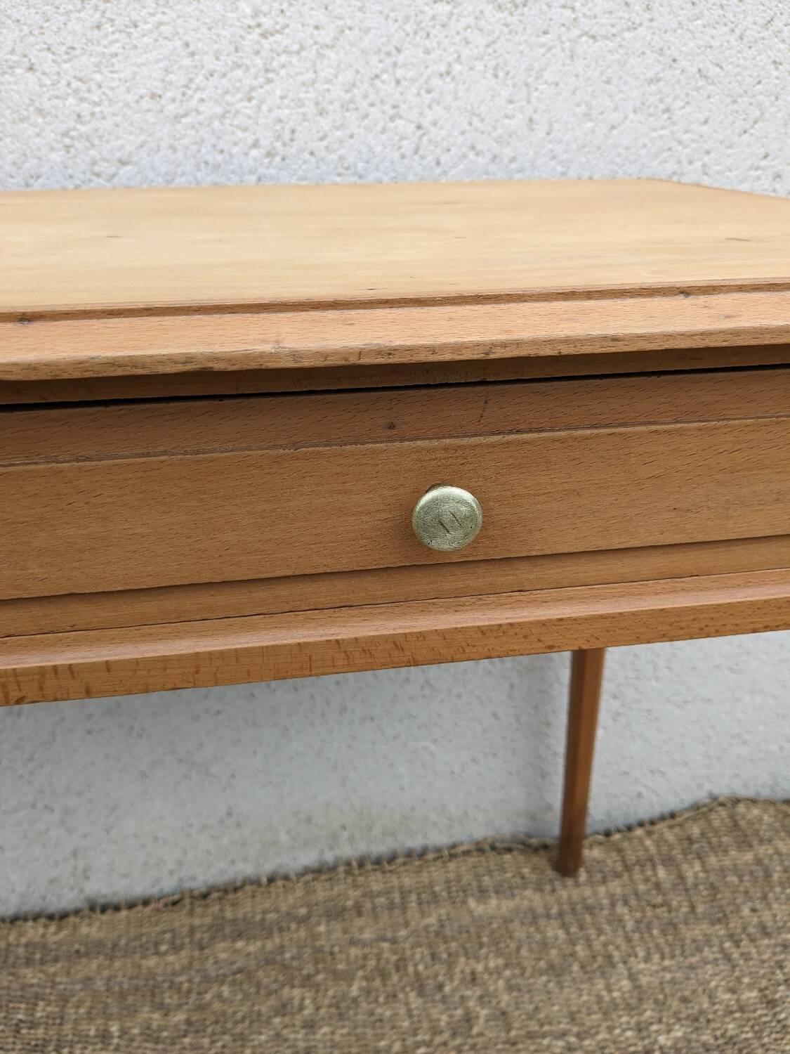 Beech desk / table 2 drawers