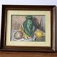Watercolor still life with fruits