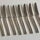 Set 8 knives 1960 Christofle silver metal space age