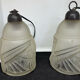 Art Deco moulded glass tulips