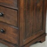 English antique oak chest of drawers / commode from the early 18th century