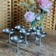 Set of 6 vintage stainless steel dessert bowls