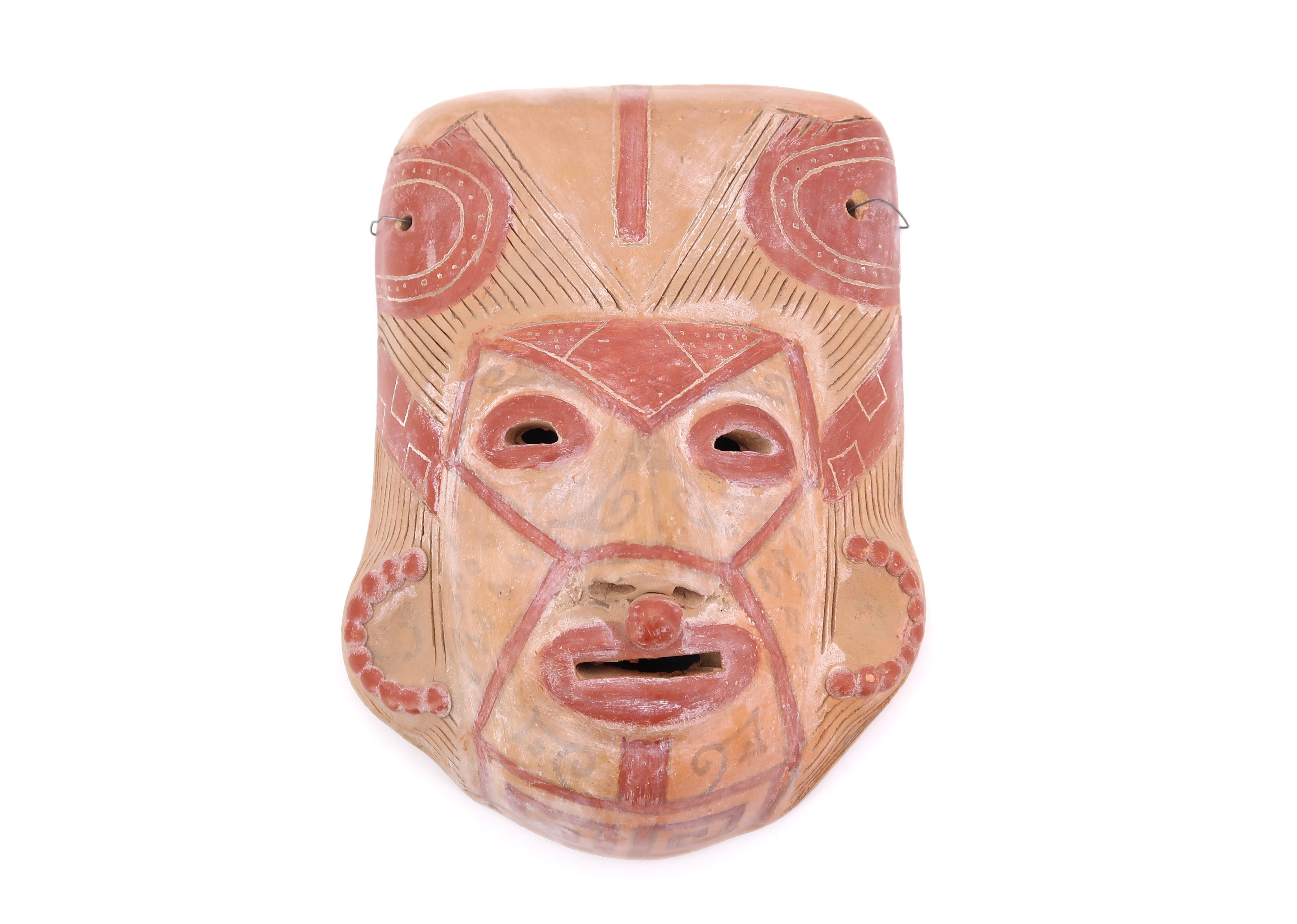 Terracotta mask, South America, 1970s