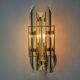 VENINI WALL LIGHT, TRIEDRI GLASS, MURANO, ITALY 1970