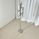 Brushed aluminium floor lamp, Space Age style, 1970s