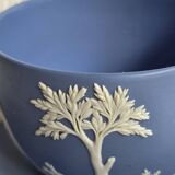 Service thé Wedgwood en biscuit bleu et blanc