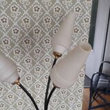 1950s metal tripod floor lamp