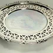 Silver metal ramekin with glass insert, ribbons, bows