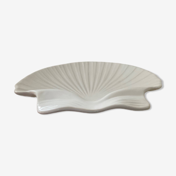 Large enameled ceramic shell pocket 35cm