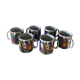 6 mugs in porcelain of Villeroy and Boch model acapulco