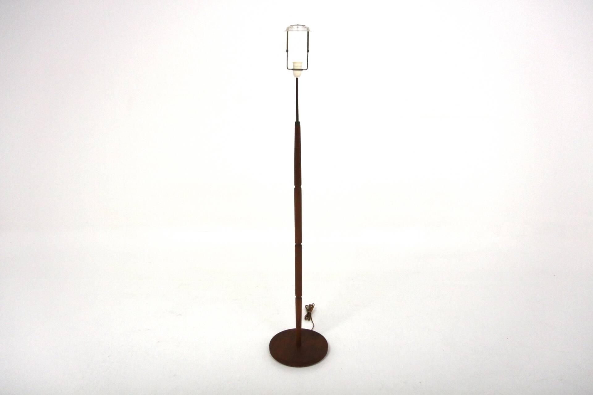 Scandinavian teak and metal floor lamp, Sweden, 1960