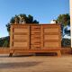 Buffet vintage pieds compas René Gabriel