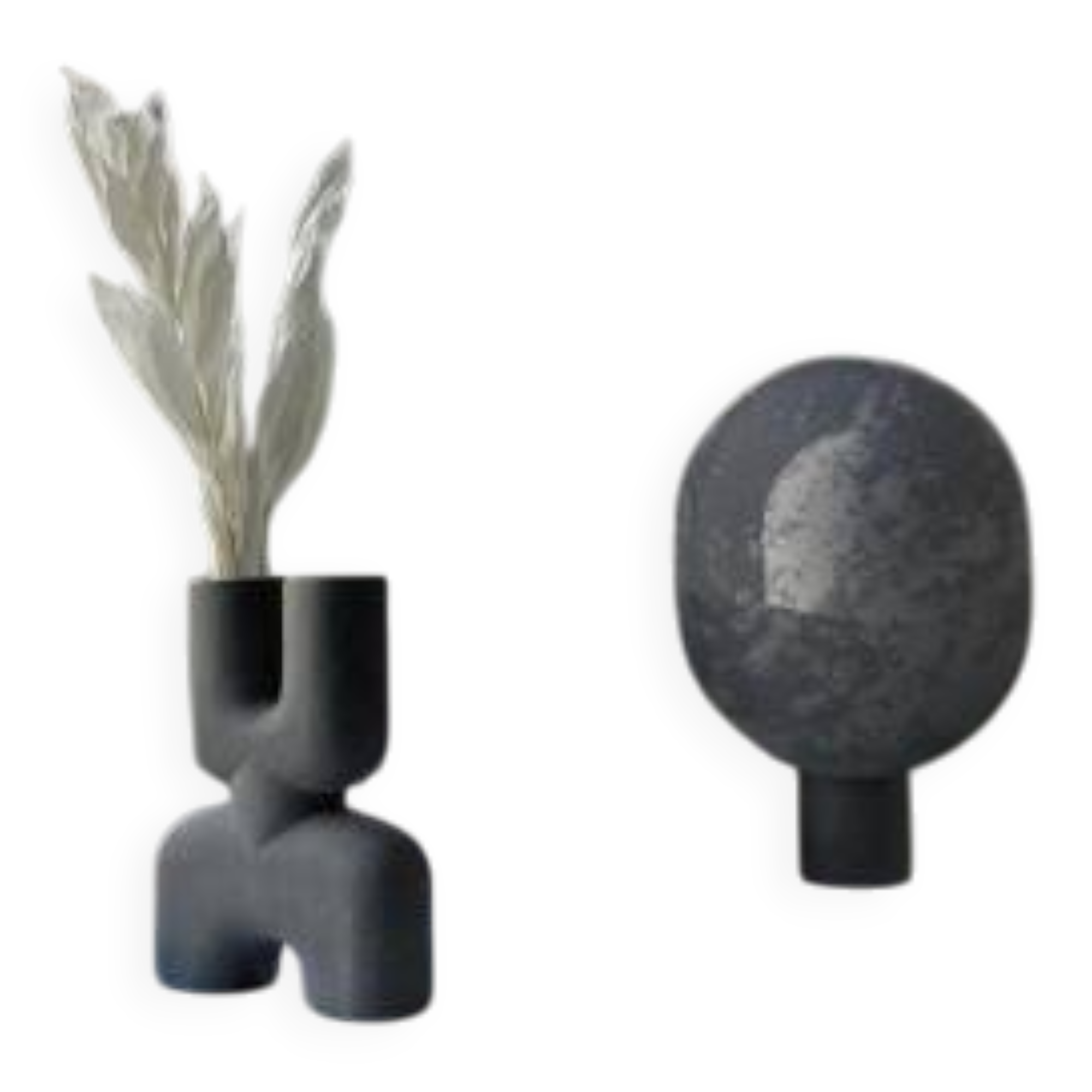 Table lamp in aluminum, oxidized, contemporary work.