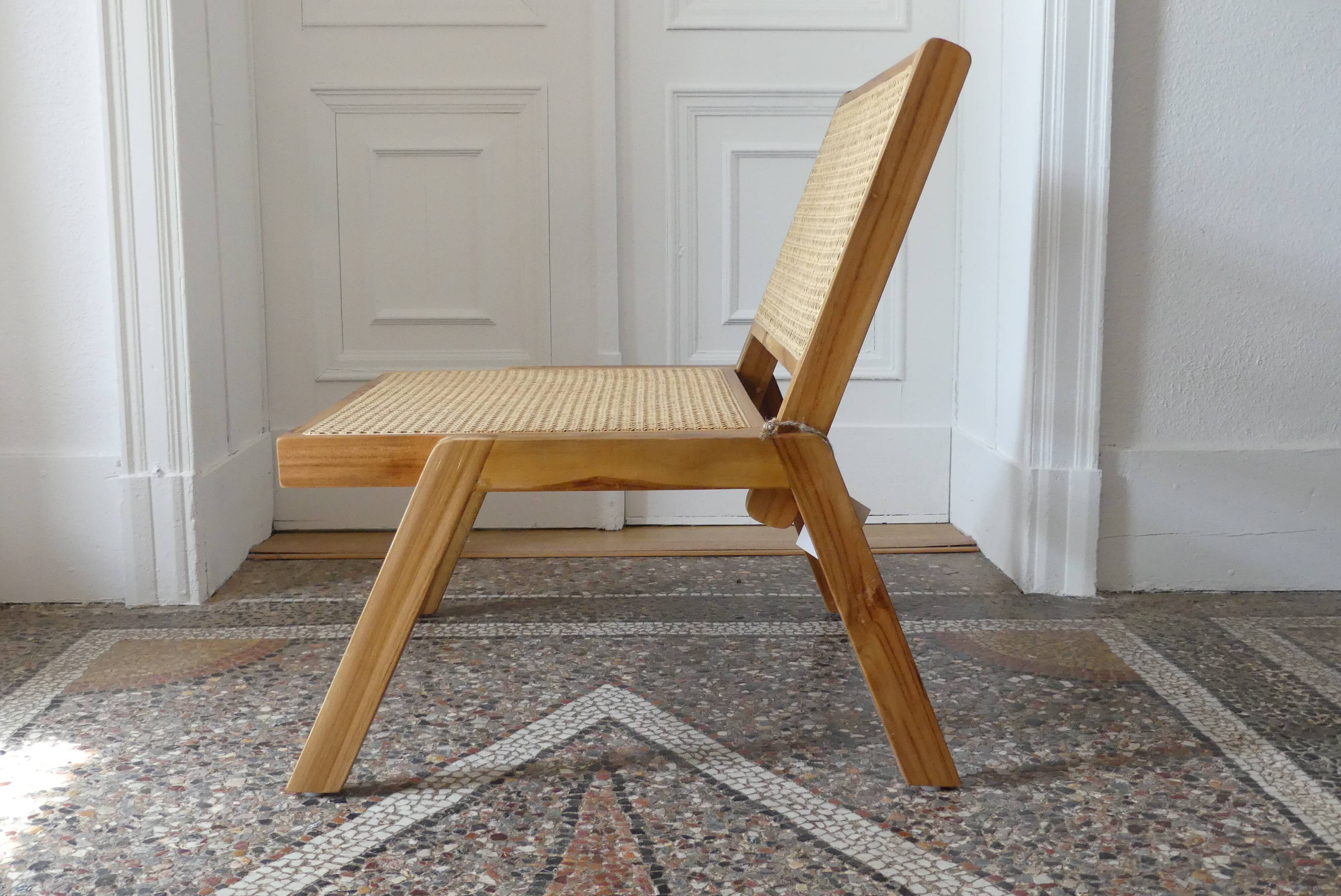 Canework armchair