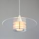 Scandinavian Duett Plexiglas and Metal Pendant Lamp from Landskrona Sweden