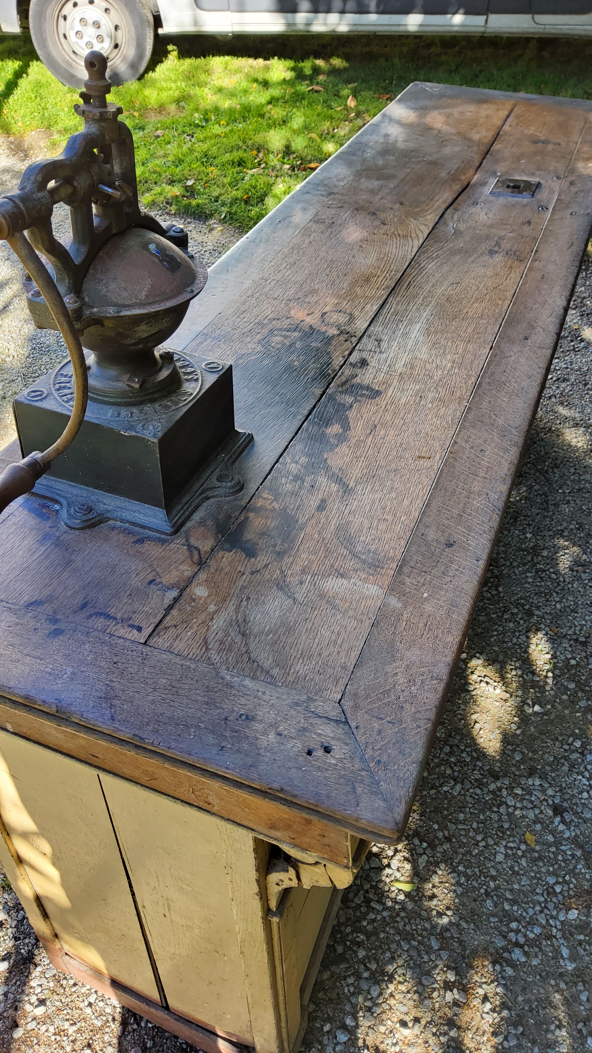 Former grocery counter from the 1900s 14 drawers