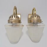 Pair of art deco wall lights