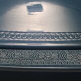 Blue Earthenware "Margherita" Centerpiece by Antonia Campi for Laveno, Italy