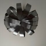 Space Age brushed metal ball chandelier