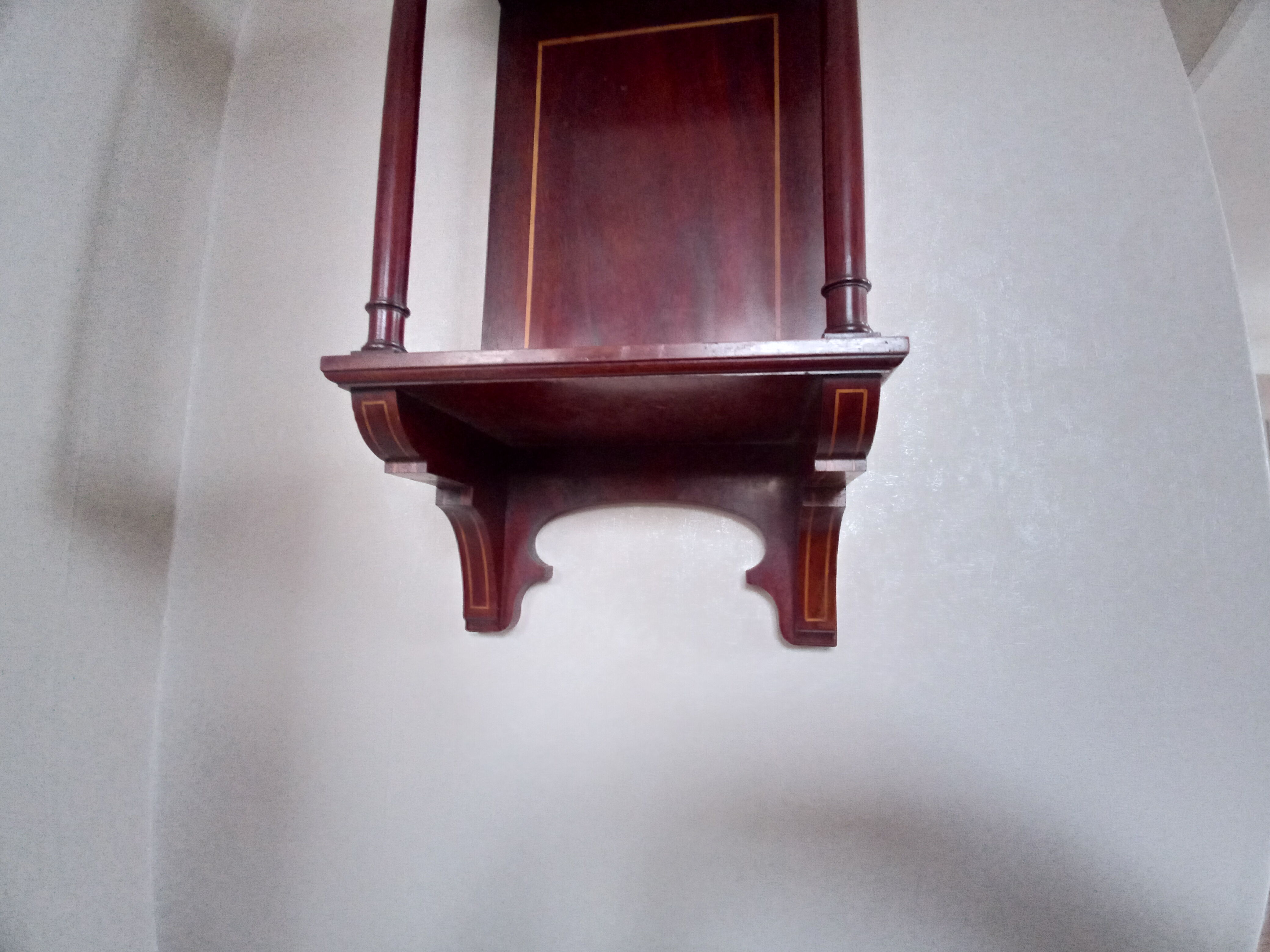 Mahogany wall shelf