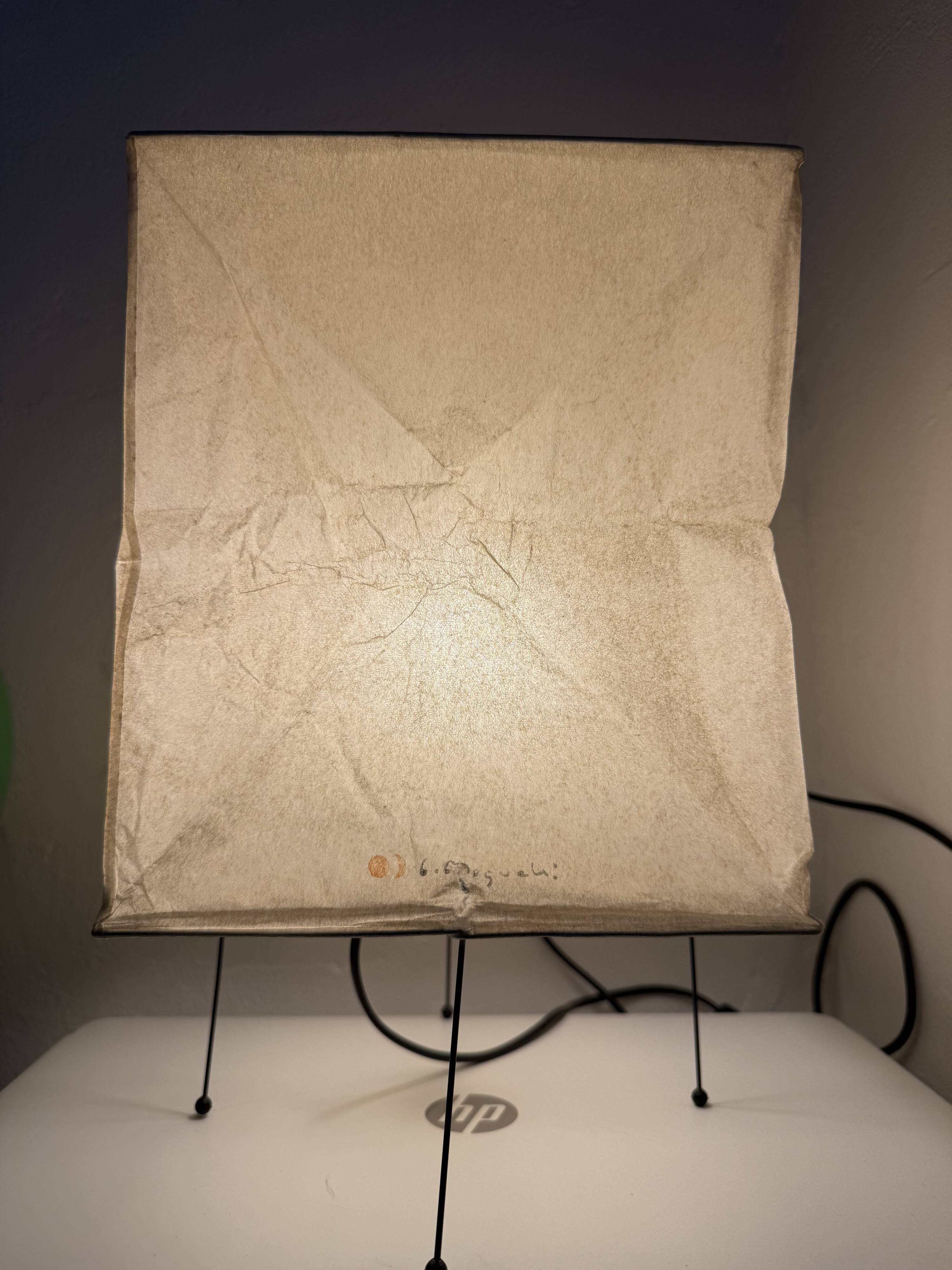 Vintage 80s lamp design ISAMU NOGUCHI no VITRA AKARI Japan