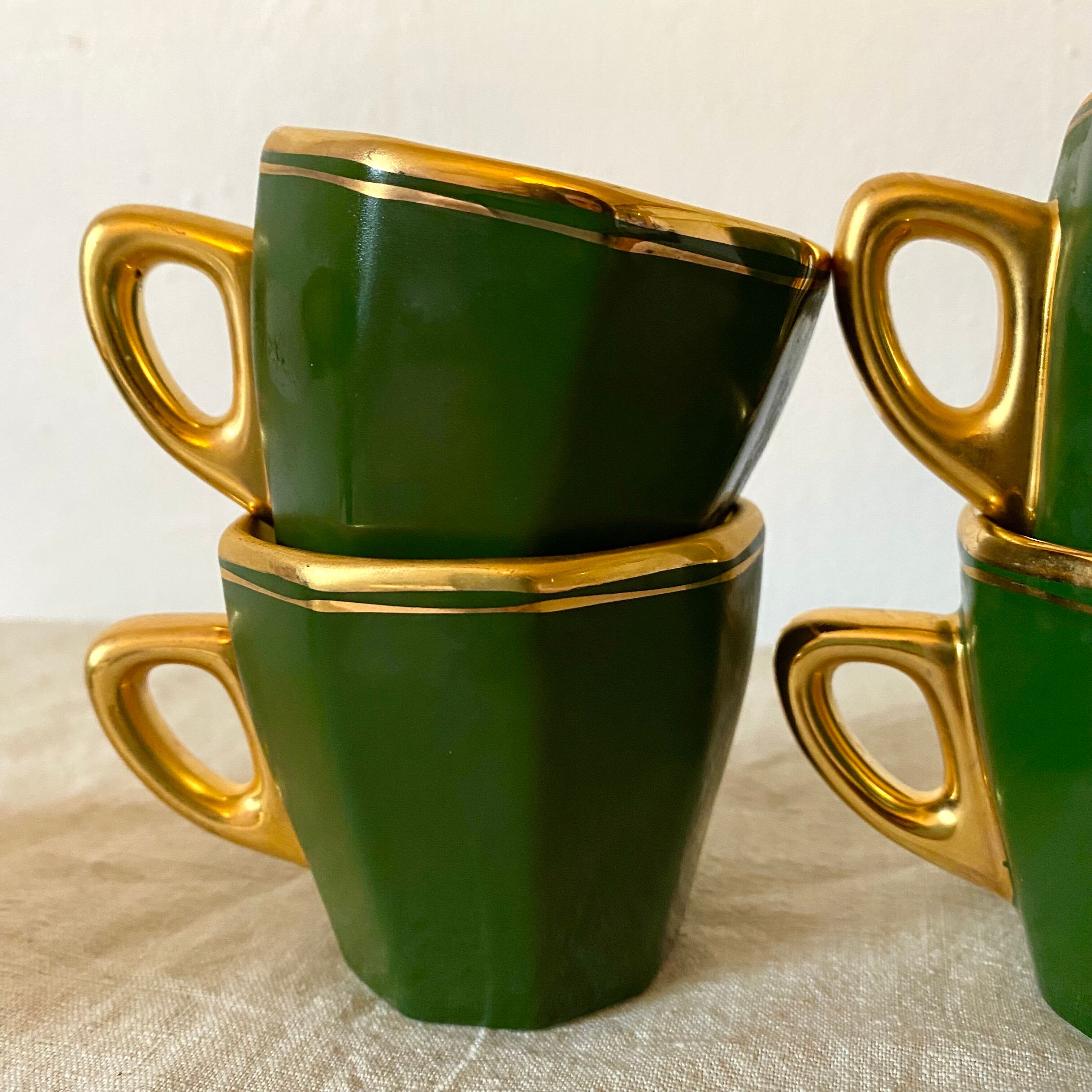 6 tasses vintage Apilco