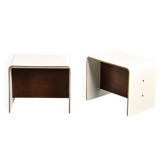 Pierre Guariche, pair of bedside tables for La Plagne, circa 1968