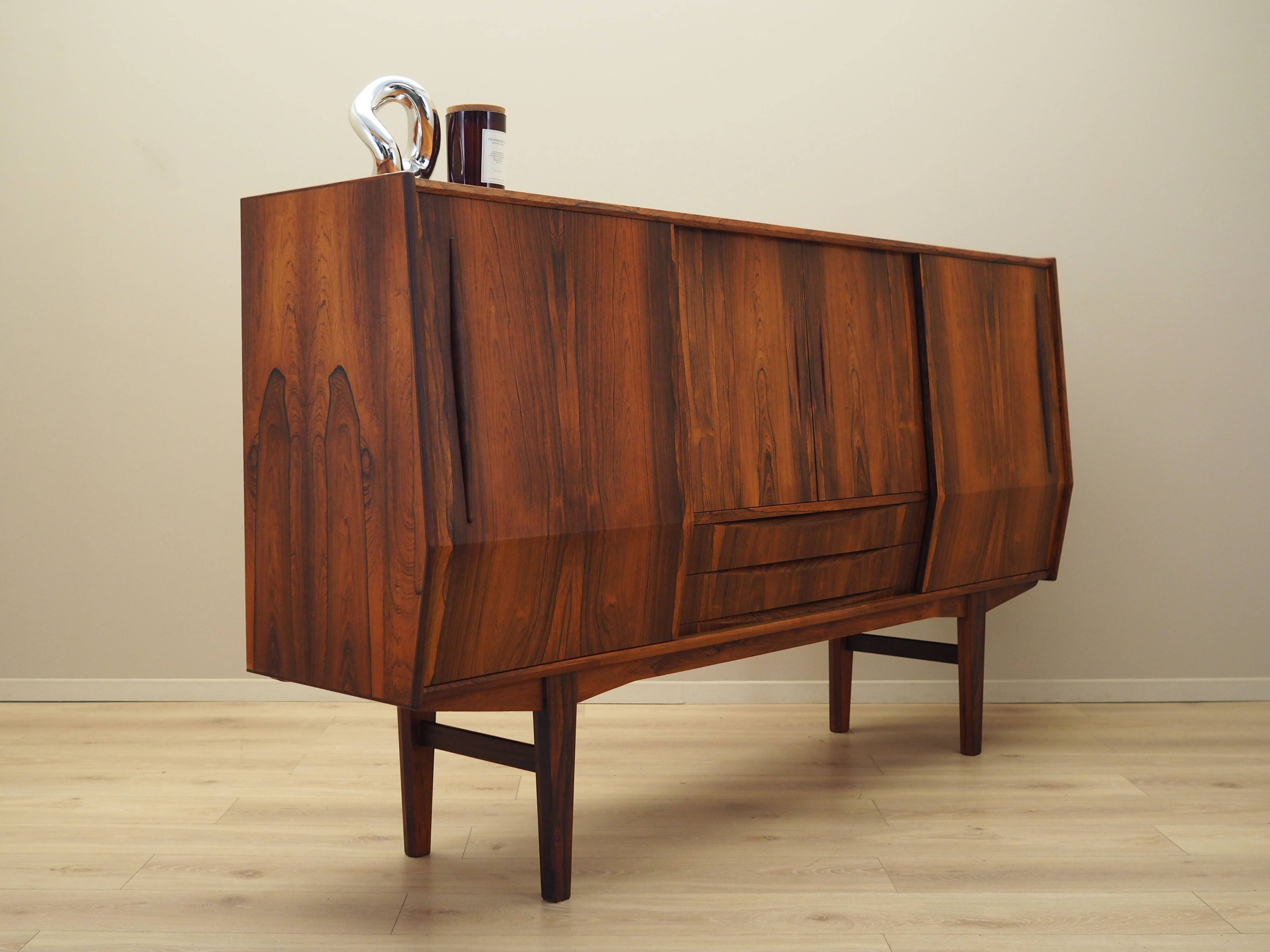 Rosewood highboard, Danish design, 1970s, production: Denmark
