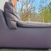 Steiner Ikeda leather purple armchair design Yves Christin 1979