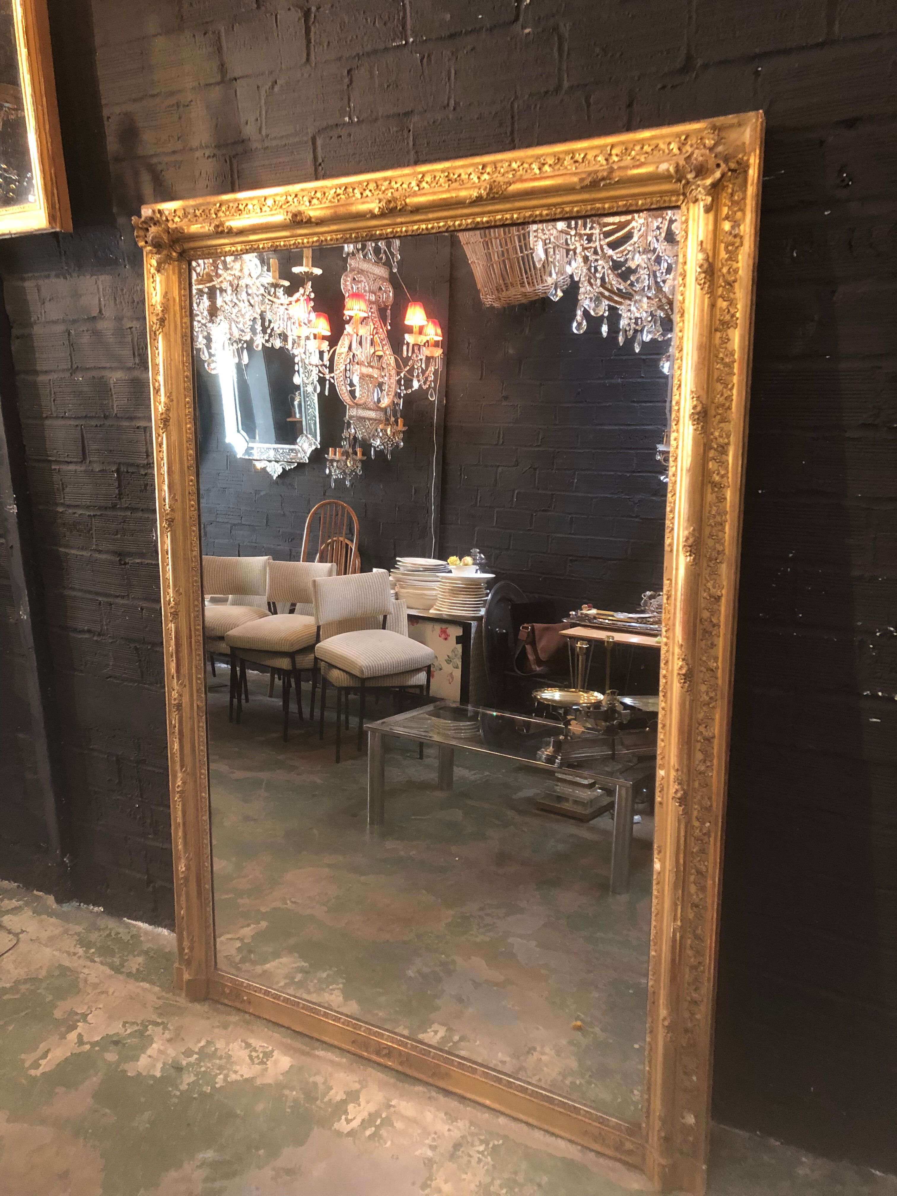 Miroir doré 140x205cm