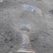 5 crystal champagne glasses, Saint Louis Cluny Graves, 12cl, pre-1936