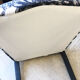 Black Voltaire armchair restyled, 1950