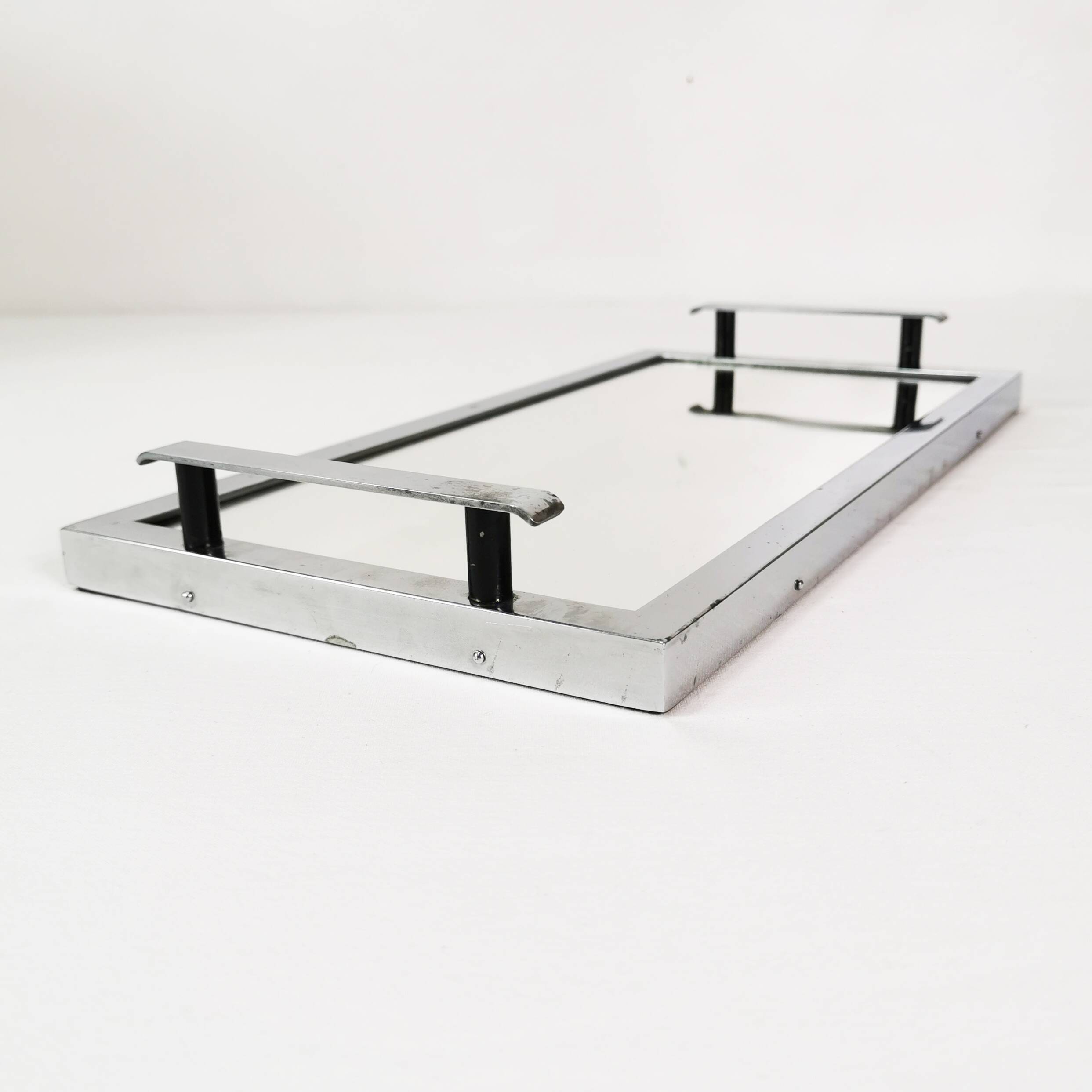 Small, intimate Art Deco mirror tray, Czechoslovakia, 1930s.