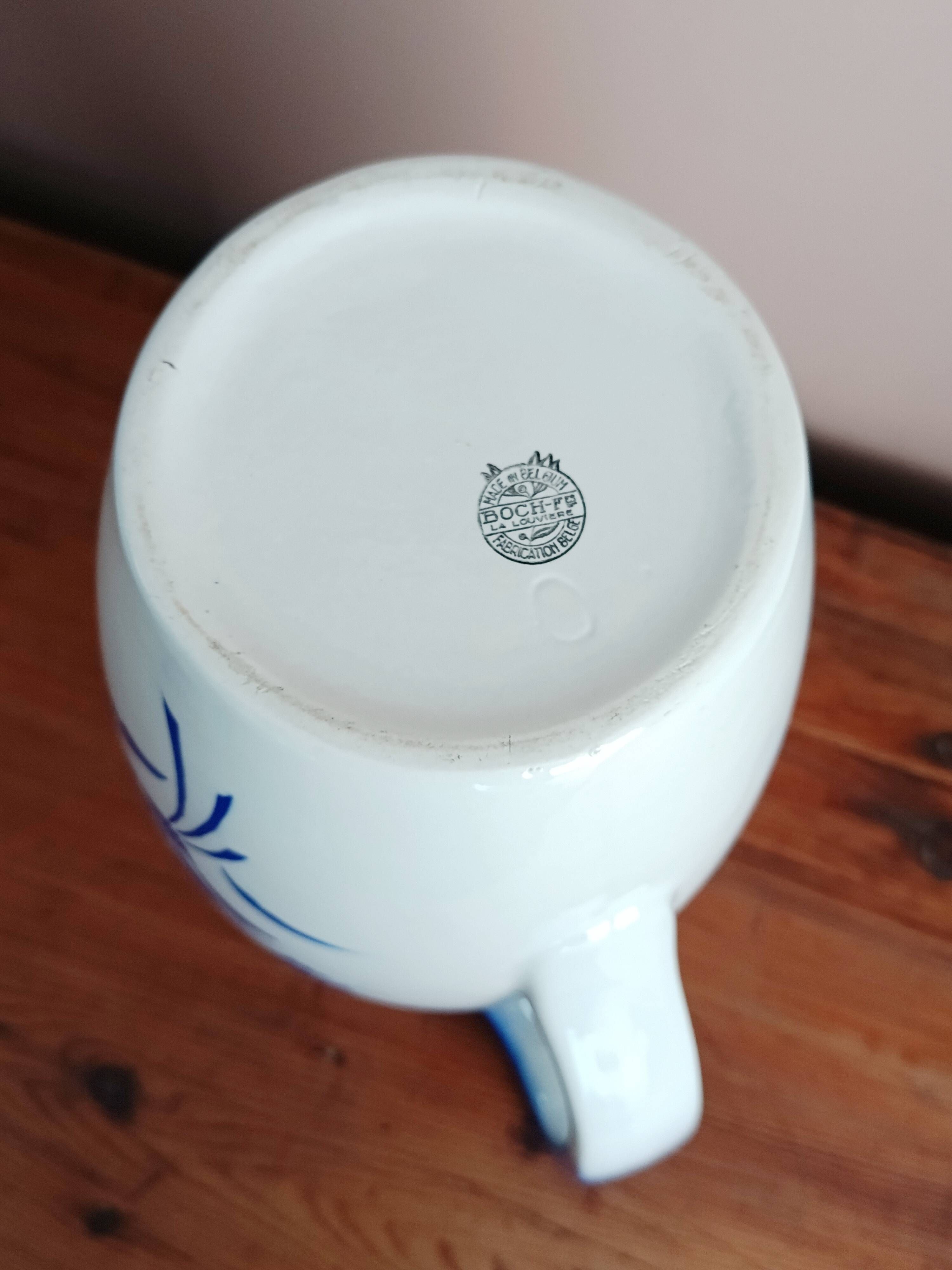 Ancien broc de toilette Boch La Louvière