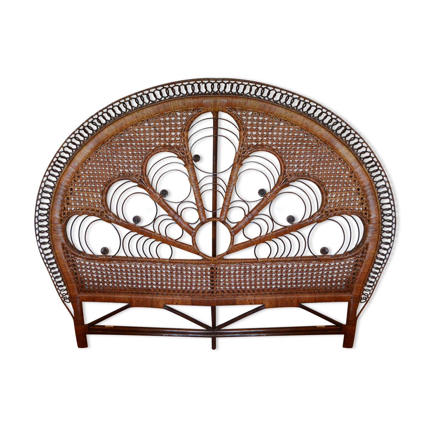 peacock brown headboard for bed 140cm