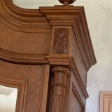 Louis XV style wardrobe in cherry with beveled mirrors
