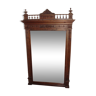 Mirror trumeau Henry II in solid oak early 20th century