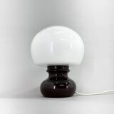Mid Century Glass and Ceramic Table Lamp, 1960's