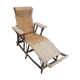 Chaise longue rotin bois ancienne