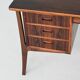 Svend Aage Madsen writing desk in rosewood H.P. Hansen Denmark 1960