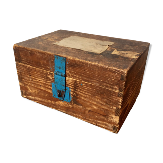Small 50s wooden storage case